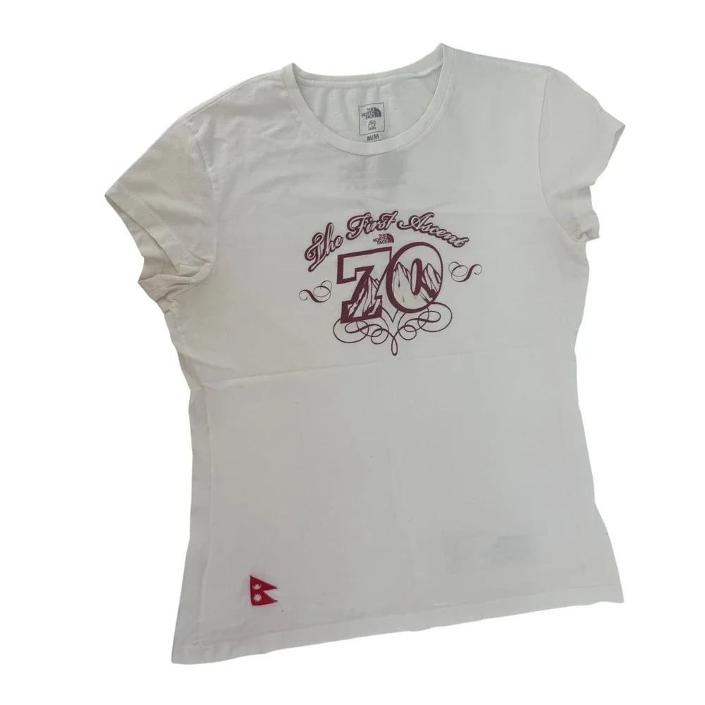 The North Face Womens White First Ascent 70 T-Shirt Medium‎ M Tee - Picture 2 of 6